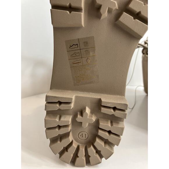 H&M Faux Suede Lace Up Women’s Combat Style Boots Size 9.5 - Picture 8 of 15